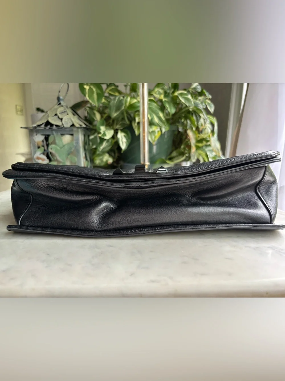 Rebecca Minkoff Black Jumbo Love Quilted Leather Shoulder Bag with Turn-Lock - Picture 6 of 16